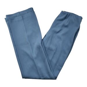 Open Edit Women XS Baby Blue Slit Hem Flare Pants Tailored Spring Summer